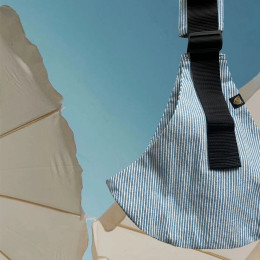 Wildride Baby carrier with pattern - Denim Stripe