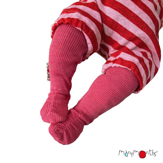 Manymonths Long Tubes Booties Chaussons / chaussettes de portage ajustables en laine