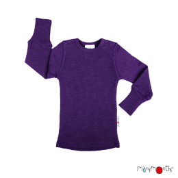 ManyMonths Natural Woollies Shirt Long Sleeve - Acai Berry