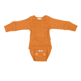 Body manches longues évolutif Manymonths - Tangerine Marmalade