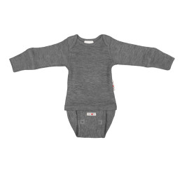 Body manches longues évolutif Manymonths - Elephant Grey