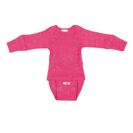 Body manches longues évolutif Manymonths - Pop Pink