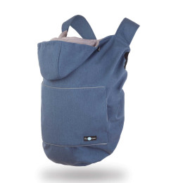 Fun2BeMum Couverture de Portage en Softshell - Indigo Melange