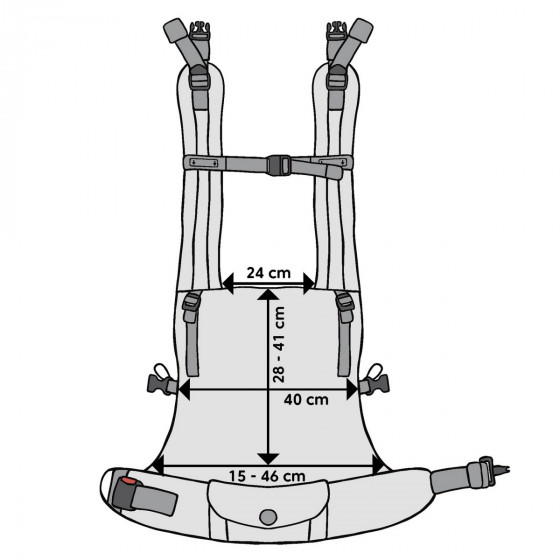 LennyLamb LennyLight Tanzanit - Porte-bébé Nouveau-né