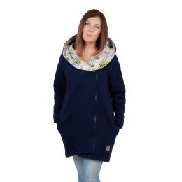 Fun2BeMum KAYA Cotton Babywearing and Maternity Coat - Navy