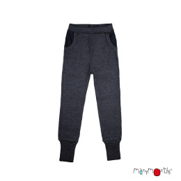 ManyMonths Pantalon Unisex Joggers en Laine - Foggy Black