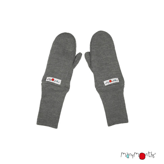 ManyMonths Natural Woollies Long Cuff Baby Mittens