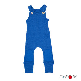 Manymonths Romper Playsuit - Salopette en Laine Mérinos pour Bébé - Classic Blue