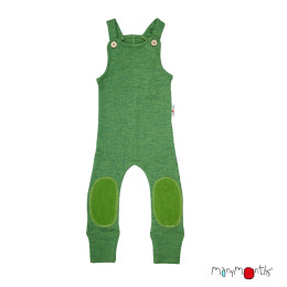 Manymonths Romper Playsuit - Salopette en Laine Mérinos pour Bébé - Forest Floor Green