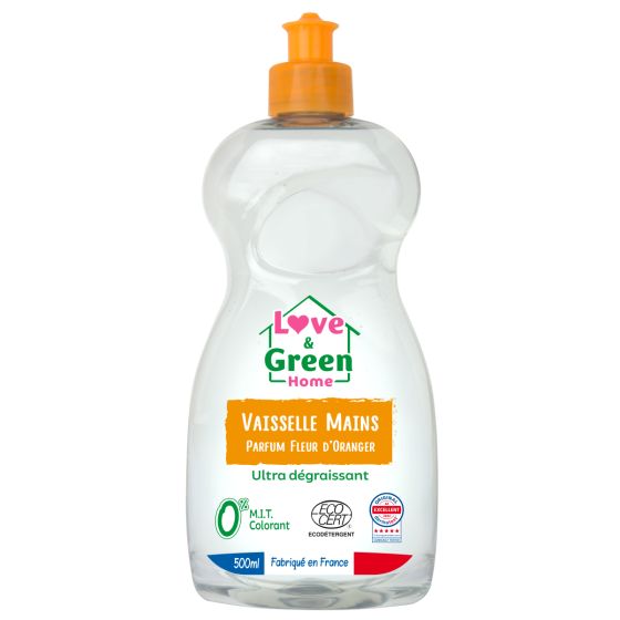 Love and Green Hand Dishwashing Liquid Orange Blossom Scent - 500ml