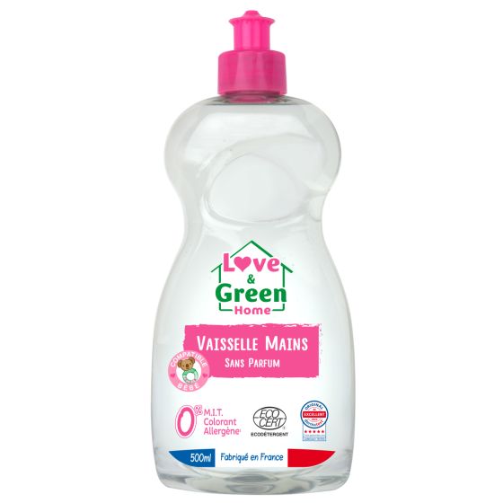 Love and Green Fragrance-free hand dishwashing liquid - 500ml