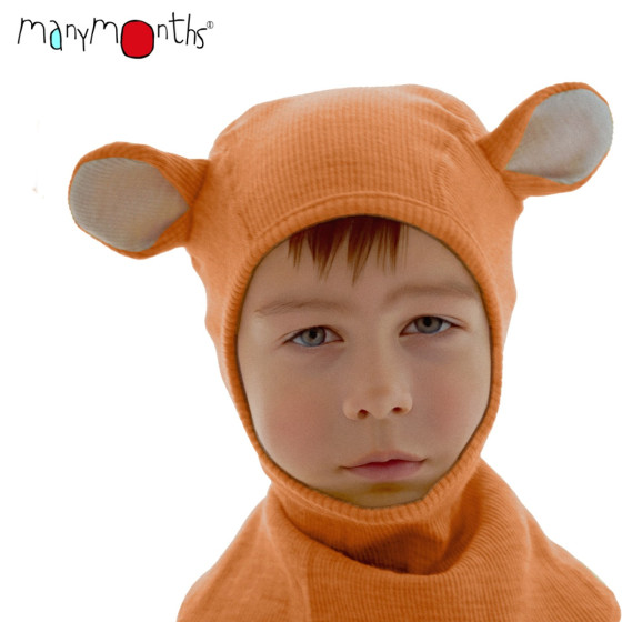 ManyMonths Teddy Bear Hood UNiQUE - Cagoule ourson en laine mérinos