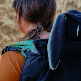 Mam Deluxe Flex Cover Ocean Wave/Black - Noir avec oreilles du lapin (Black with Bunny Hood)