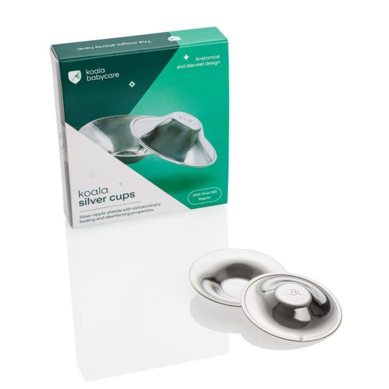 Koala Babycare Silver Cups - Coupelles protège-mamelons en argent