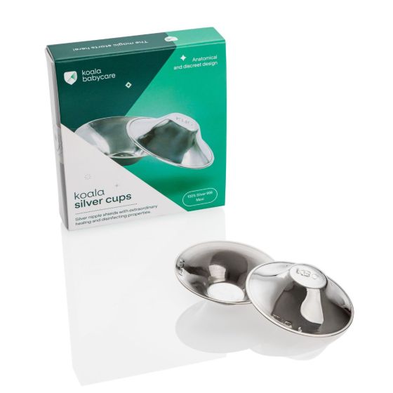 Koala Babycare Silver Cups - Coupelles protège-mamelons en argent