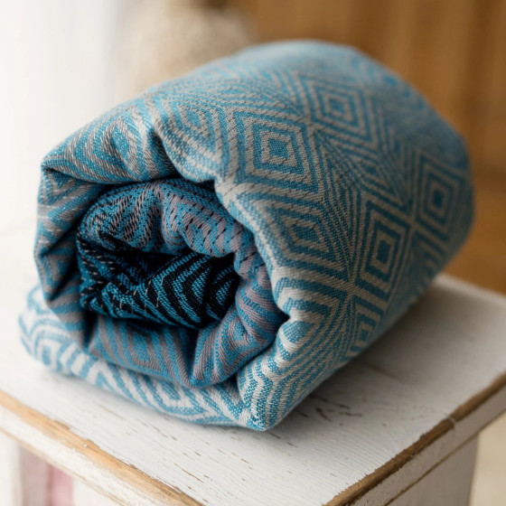 Little Frog TENCEL Atmosphere Cube - écharpe de portage tissée avec du tencel Little Frog