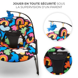 Kinderkraft Calmee - Rocking Chair / Baby Bouncer - Happy Shapes