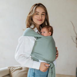 Love And Carry Sage - Babywrap with modal tissu