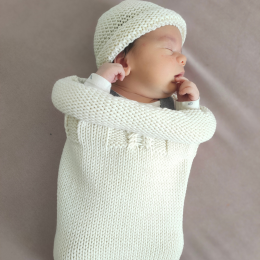 Ma Petite Laine Mon Cocon - Knitted Cocoon Wool Merinos - Ecru