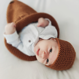 Ma Petite Laine Newborn Hat 0-6 months - Hazel-color