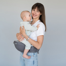Love and Carry Hip Seat - baby carrier 6-en-1 - Grey
