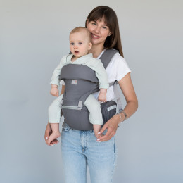 Love and Carry Hip Seat - baby carrier 6-en-1 - Grey