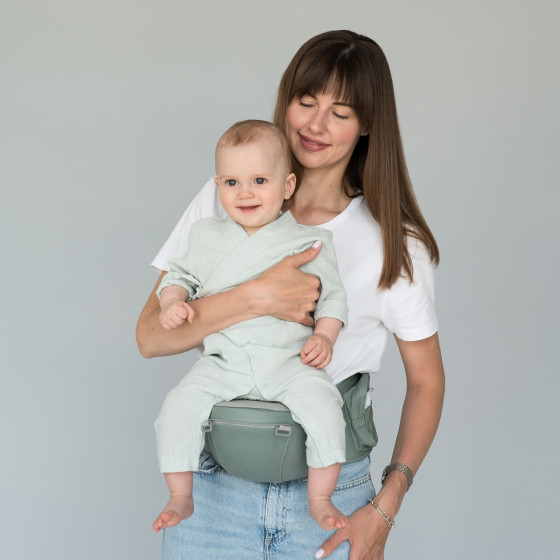 Love and Carry Hip Seat - Porte-bébé ergonomique 6-en-1