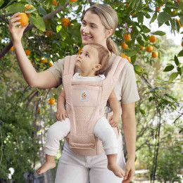 Ergobaby Away Graphite Grey - Baby Carrier - quartz rose