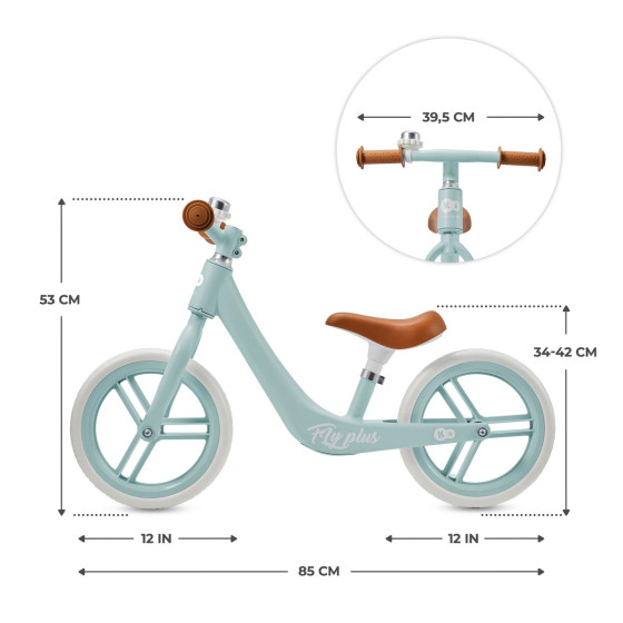 Kinderkraft  FLY PLUS Metal Balance Bike from 2 Years Old