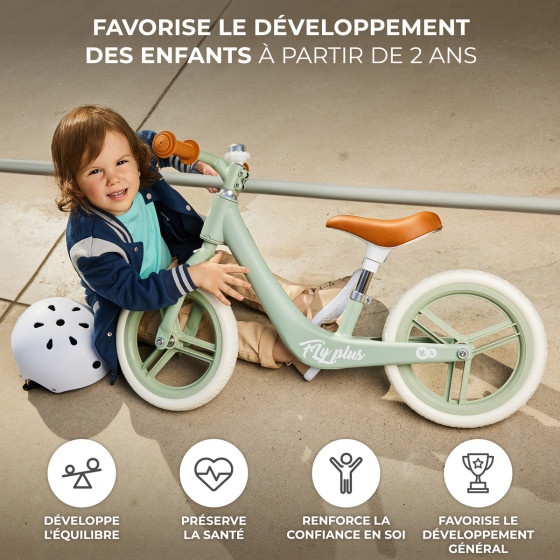 Kinderkraft  FLY PLUS Metal Balance Bike from 2 Years Old