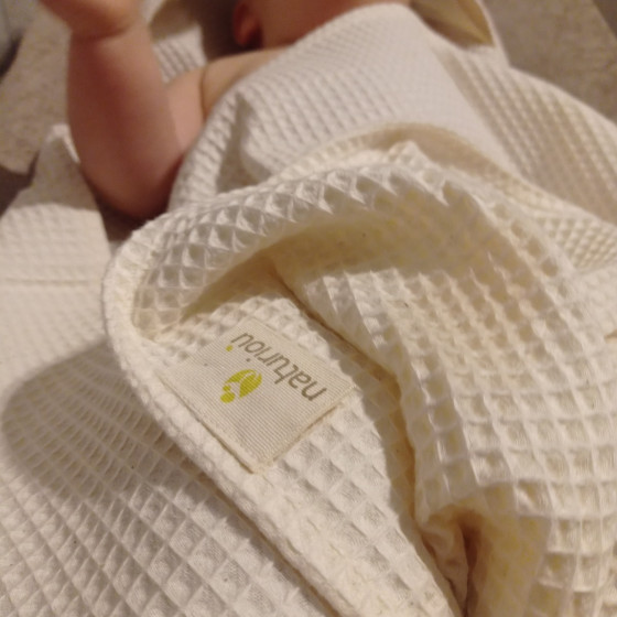 Naturioù Waffle Baby Towel