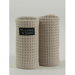 ISARA Teething Pads - Cream Waffle