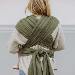 Fidella Fly Tai Babysize - Porte-bébé Meï-taï taille bébé - Cubic Lines Moss