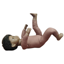 Doll Toddler Size 85cm 4kg 18/24 month-old with skeleton - Afro-Caribbean Doll