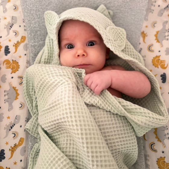 Naturioù Waffle Baby Towel