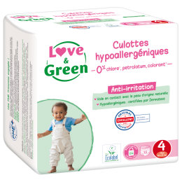 Love and Green 32 Culottes d'apprentissage taille 4 (8 à 15 kg) Love and Green