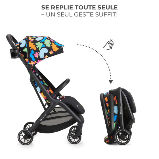 Kinderkraft NUBI 2 Poussette compact et légère HAPPY SHAPES