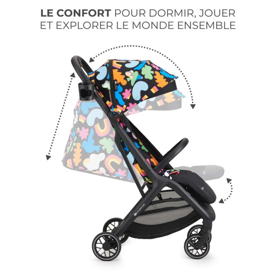 Kinderkraft NUBI 2 Poussette compact et légère HAPPY SHAPES