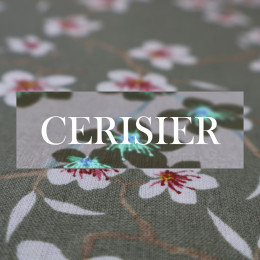 Guizy Couture Imprimés - capuche et protège bretelles - Cerisier