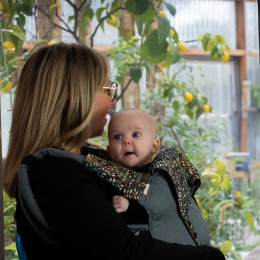 Guizy teething pads and baby hood - harmony - Bosquet