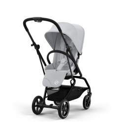 Cybex Gold Eezy S Twist+2 - Poussette de voyage avec siège rotation à 360° - Fog Grey (Châssis Black)