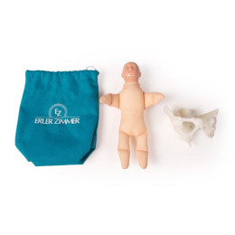 Mini pelvis with birthing doll