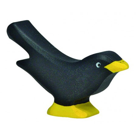 Vache  debout  noire Holztiger