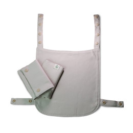 Guizy teething pads and baby hood - harmony - Porcelain