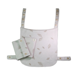 Guizy teething pads and baby hood - harmony - Leaves
