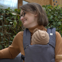 Naturioù Teething Pads- Porte-bébé - Gris Marin