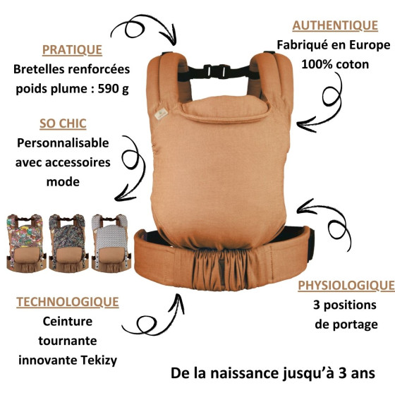 Naturioù Guizy Baby Carrier Ergonomic