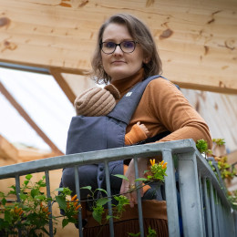 Capuche et protège-bretelles assortis Naturiou