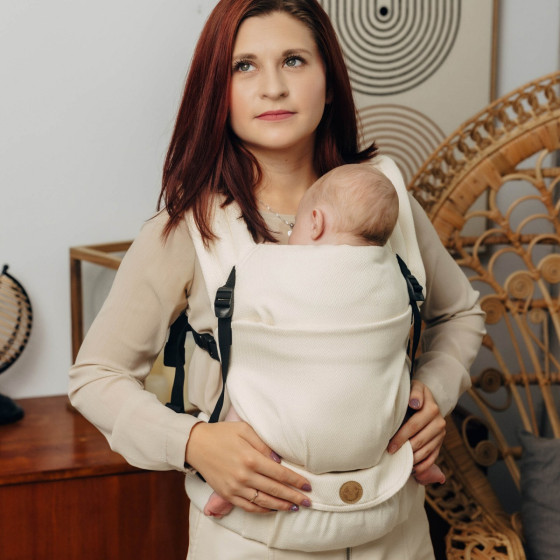 LennyLamb LennyLight - Little Herringbone Luce - Porte-bébé Nouveau-né Lennylamb