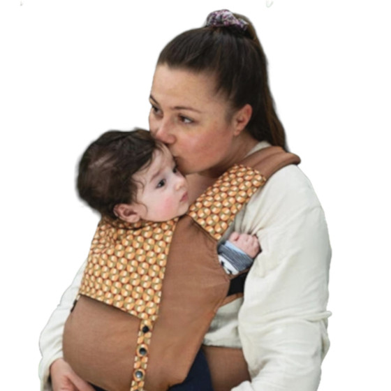 Guizy Brun Sarrasin - Porte-bébé physiologique dès la naissance Naturiou